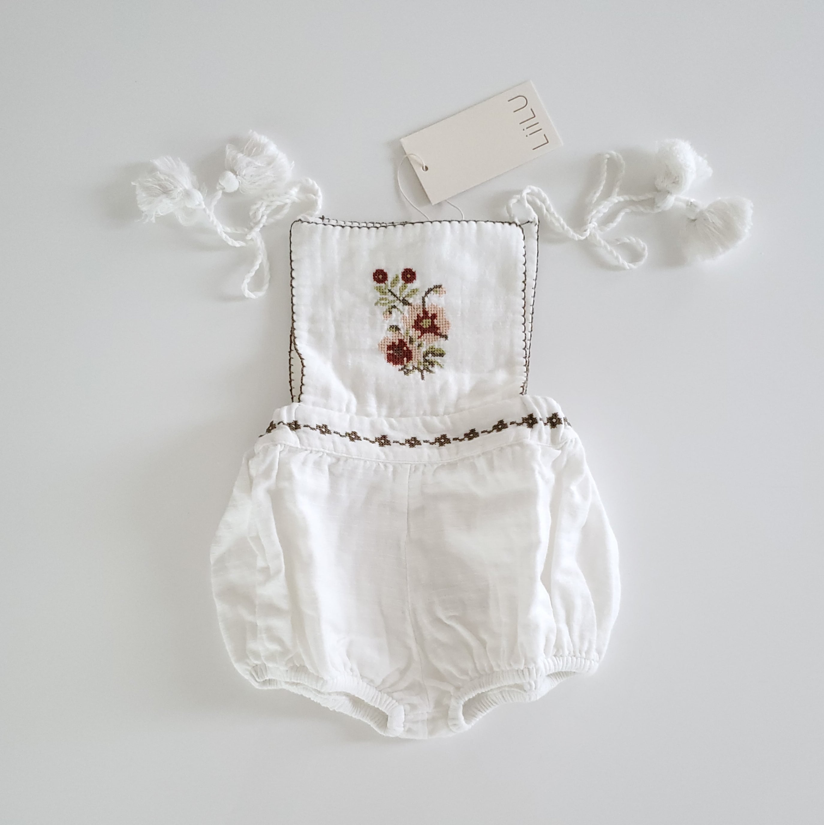 【liilu】 Folk Romper 12m ロンパース