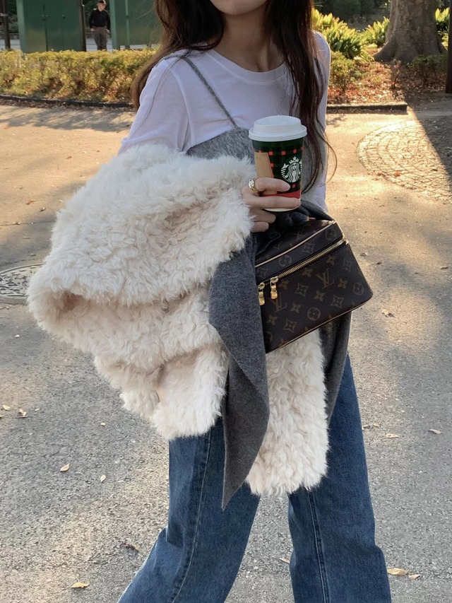 (予約) ounce / Hairy alpaca bustier knit 2color