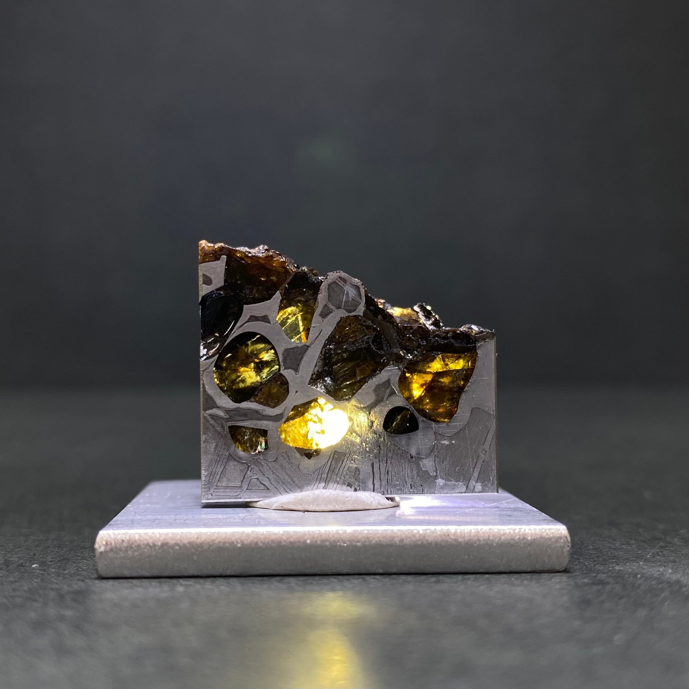 鑑別書付き』パラサイト隕石隕石石鉄隕石セリコ隕石ブレスレット