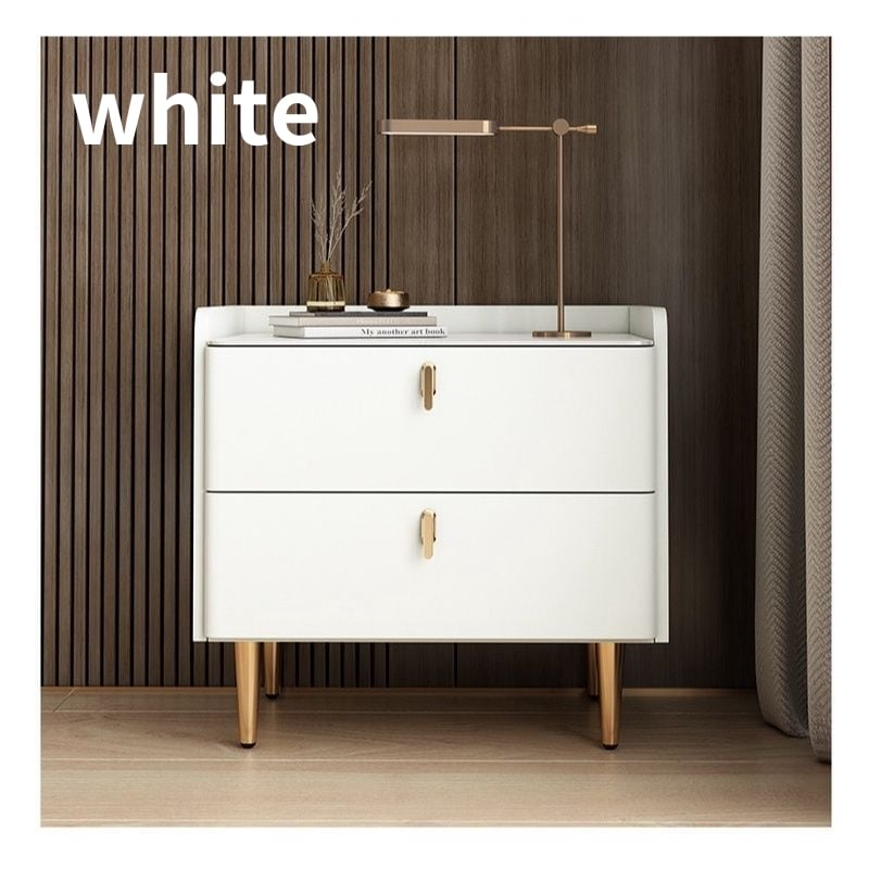 ナイトテーブル ローチェスト サイドテーブル ベッドサイド 2段