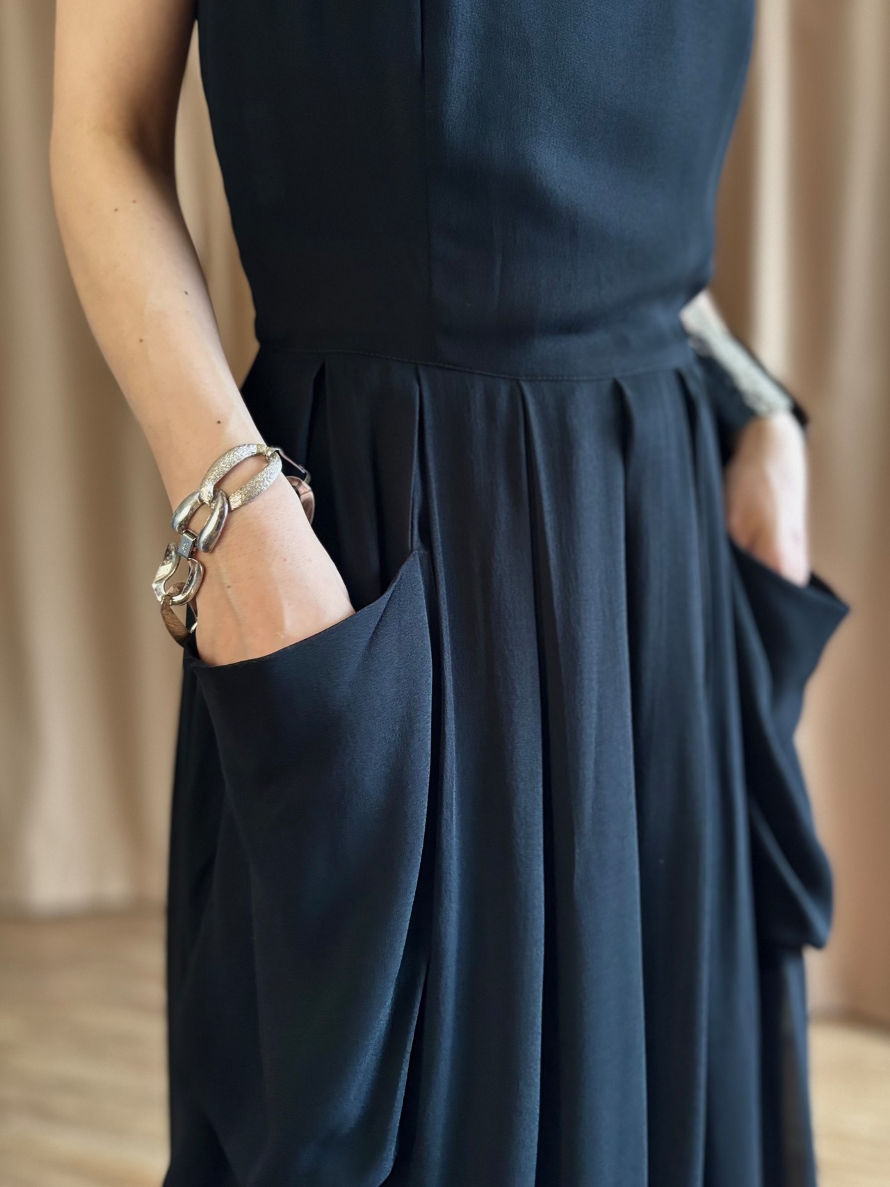 MADE IN ITALY black sheer dress-5138-7