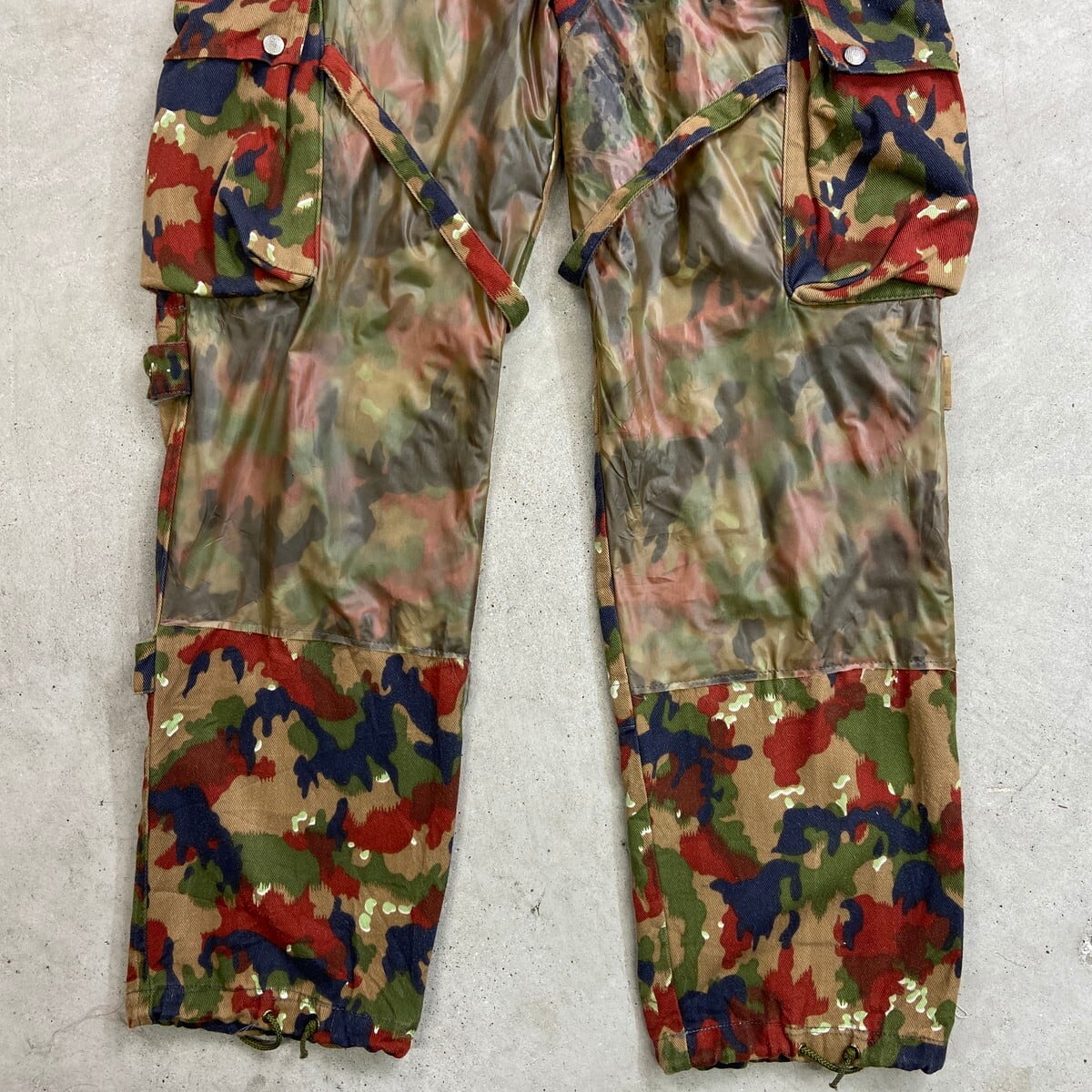 70~80年代 M-70 スイス軍 アルペンカモ オーバーオール カーゴパンツ