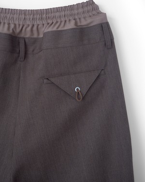 refomed "FRESH MAN WOOL PANTS〔BROWN〕"