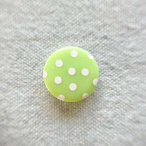 ホワイトドット×アップルグリーン 18㎜