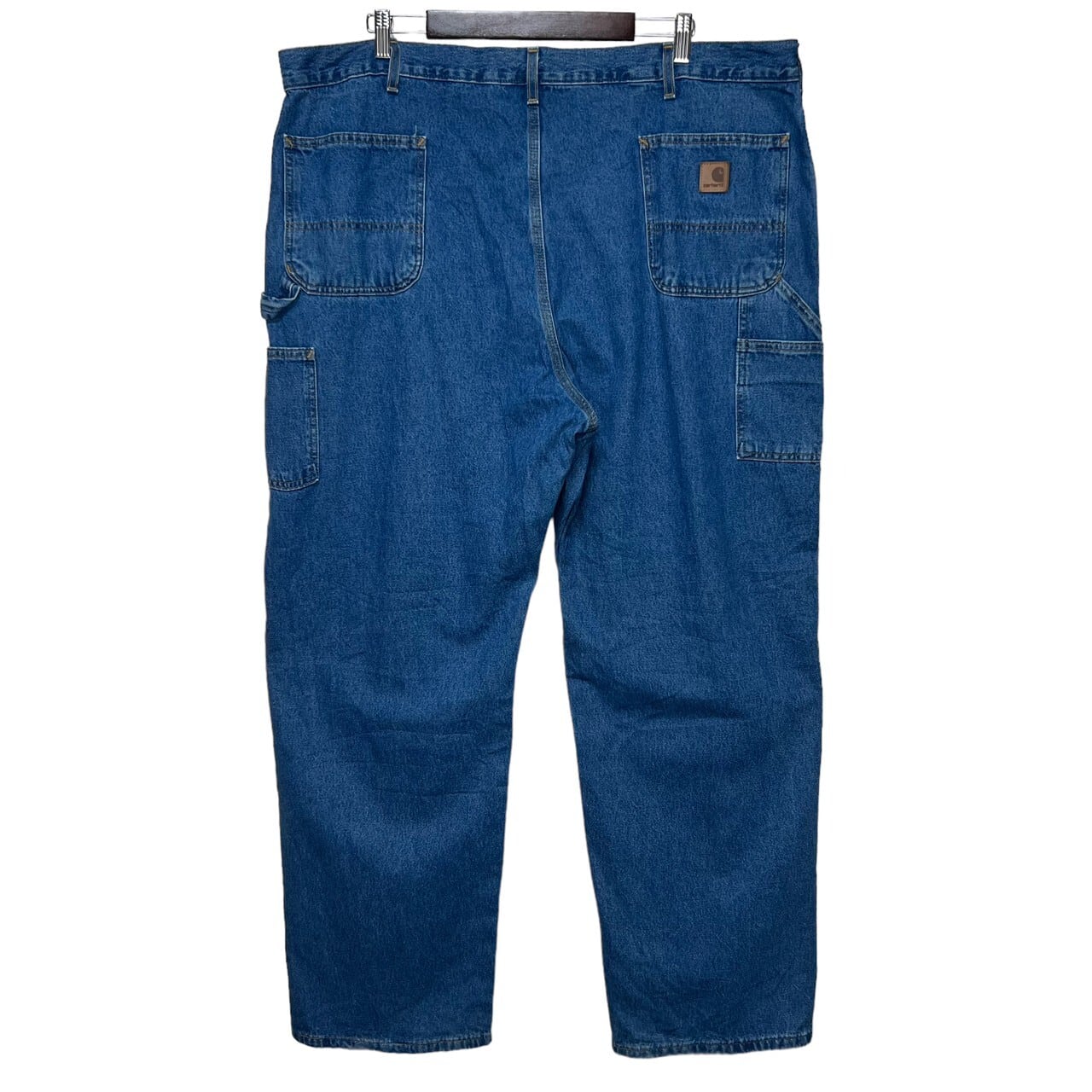 W46×L34】Carhartt デニムペインターパンツ 革パッチ コットン100 ...