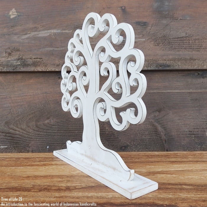 オブジェ Tree of Life 生命の樹 25cm ツリーオブライフ ホワイト