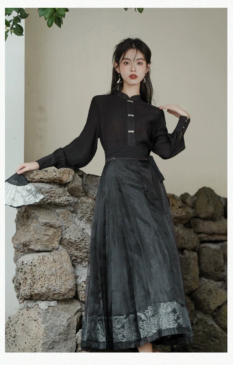 特価！ 着物リメイク♪ 結城紬&大島紬パッチワンピース MーL