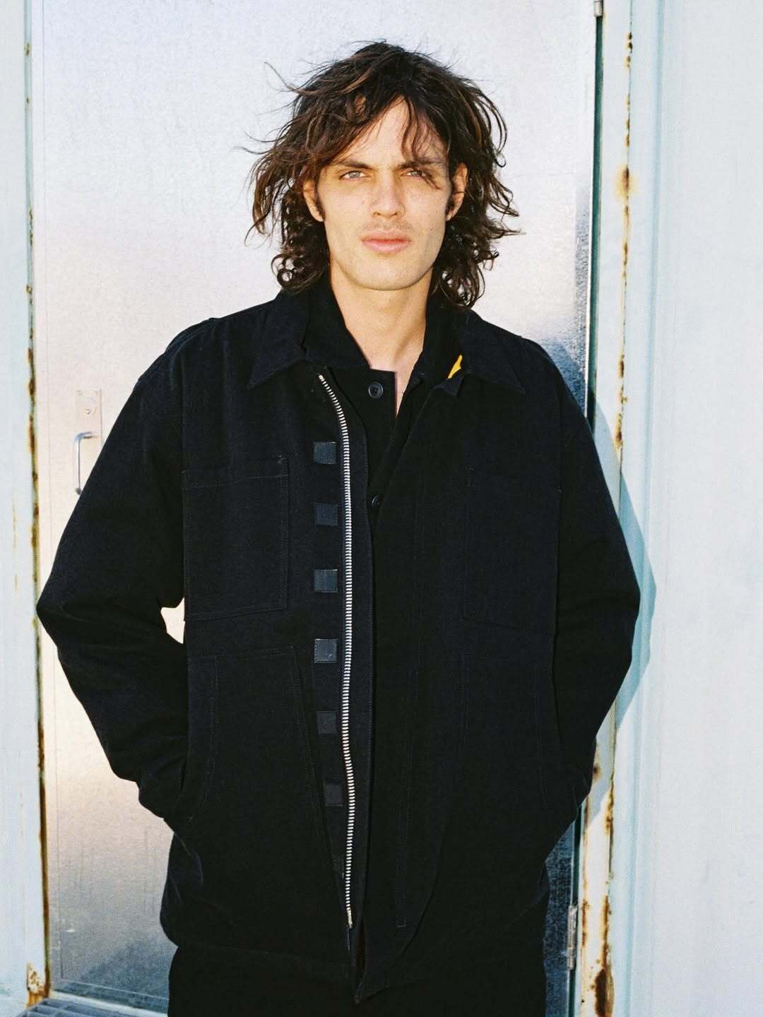 MAN-TLE Jebok Coat All Black Denim R19J1 | BEST PACKING STORE