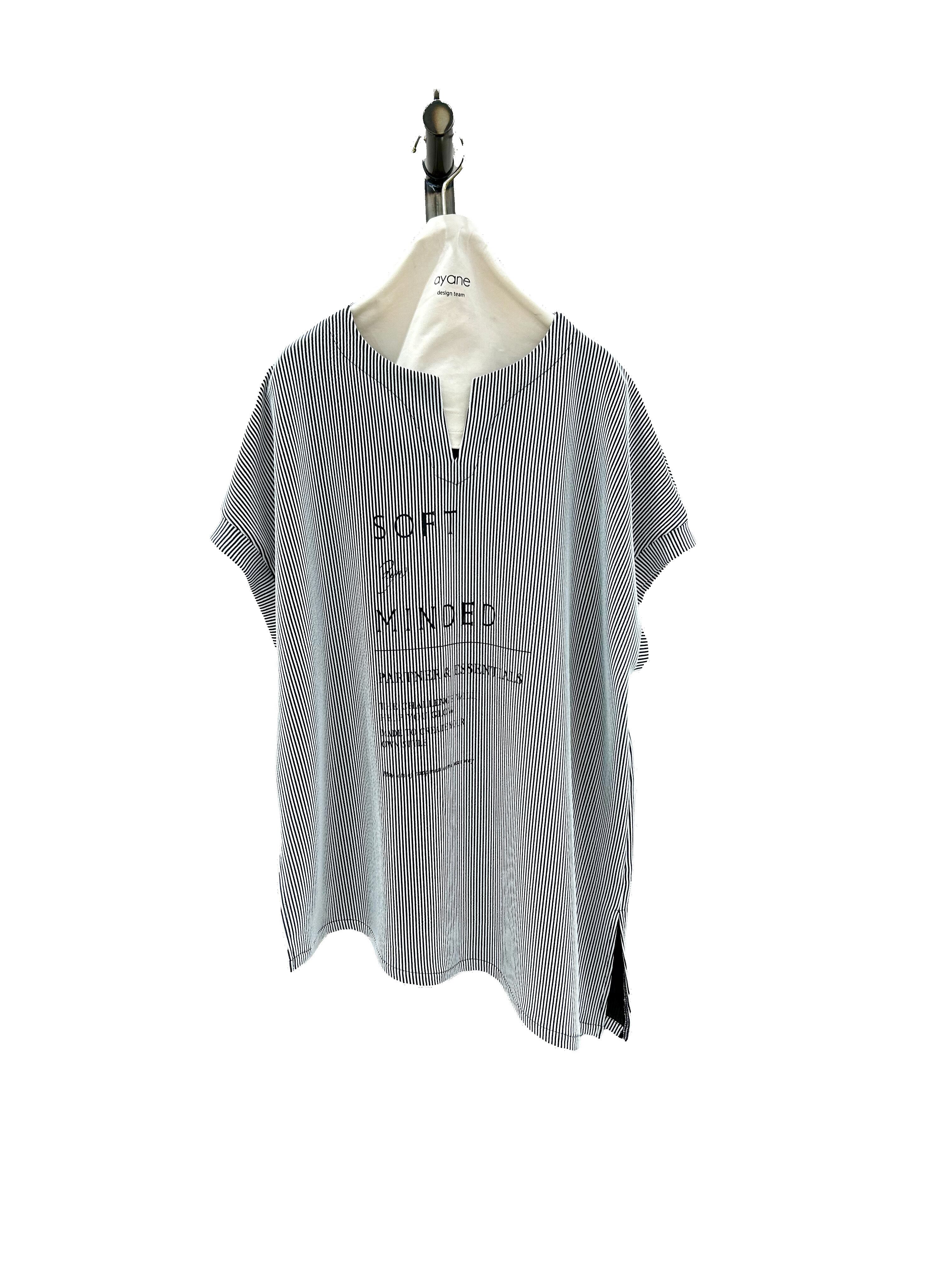 アシンメトリーストライプTシャツ 836623 ayane アヤン | andyou2016