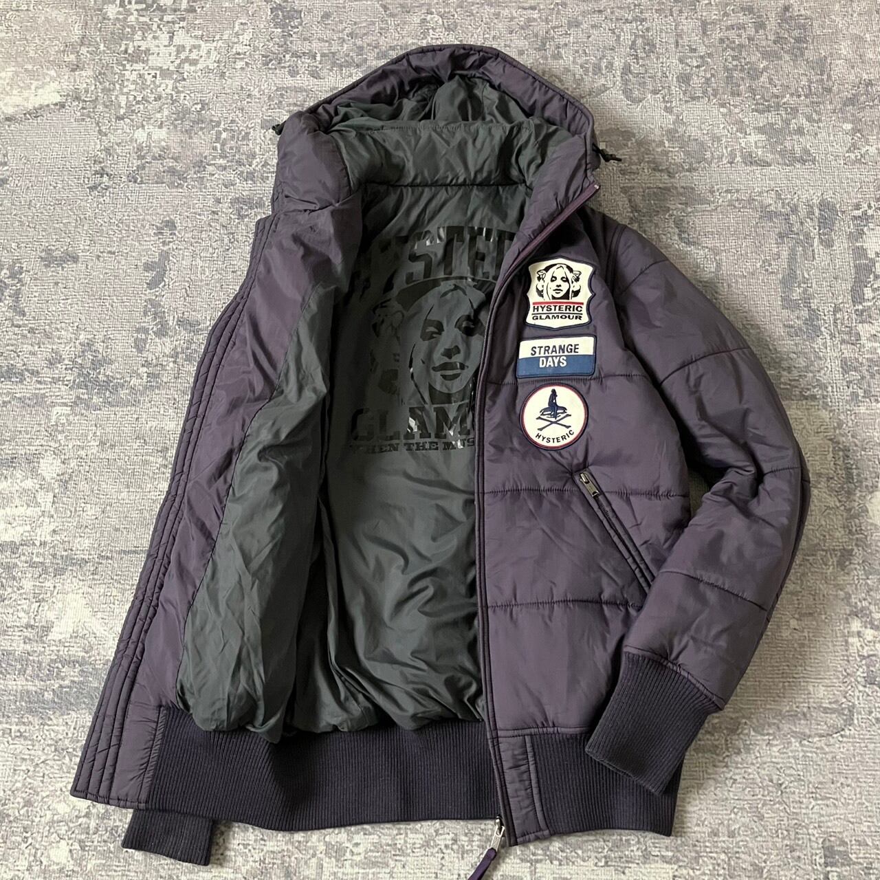 ベロア】スカジャン 刺繍 風神雷神 龍 裏地キルティング 別珍 えんじ