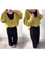 【新作5%OFF・3日間】Deep U-neck Sweat_3colors