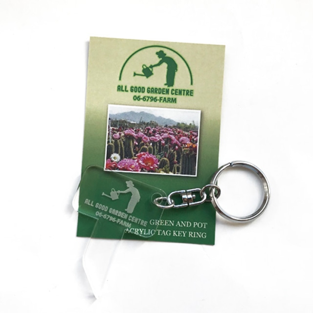 ALL GOOD STORE | ALL GOOD GARDEN Acrylic Key Ring