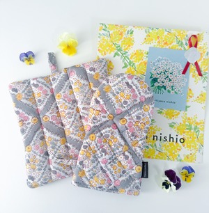 母の日&引越しのお祝いに｜キッチンミトン＆マットセット〈FLOWER〉