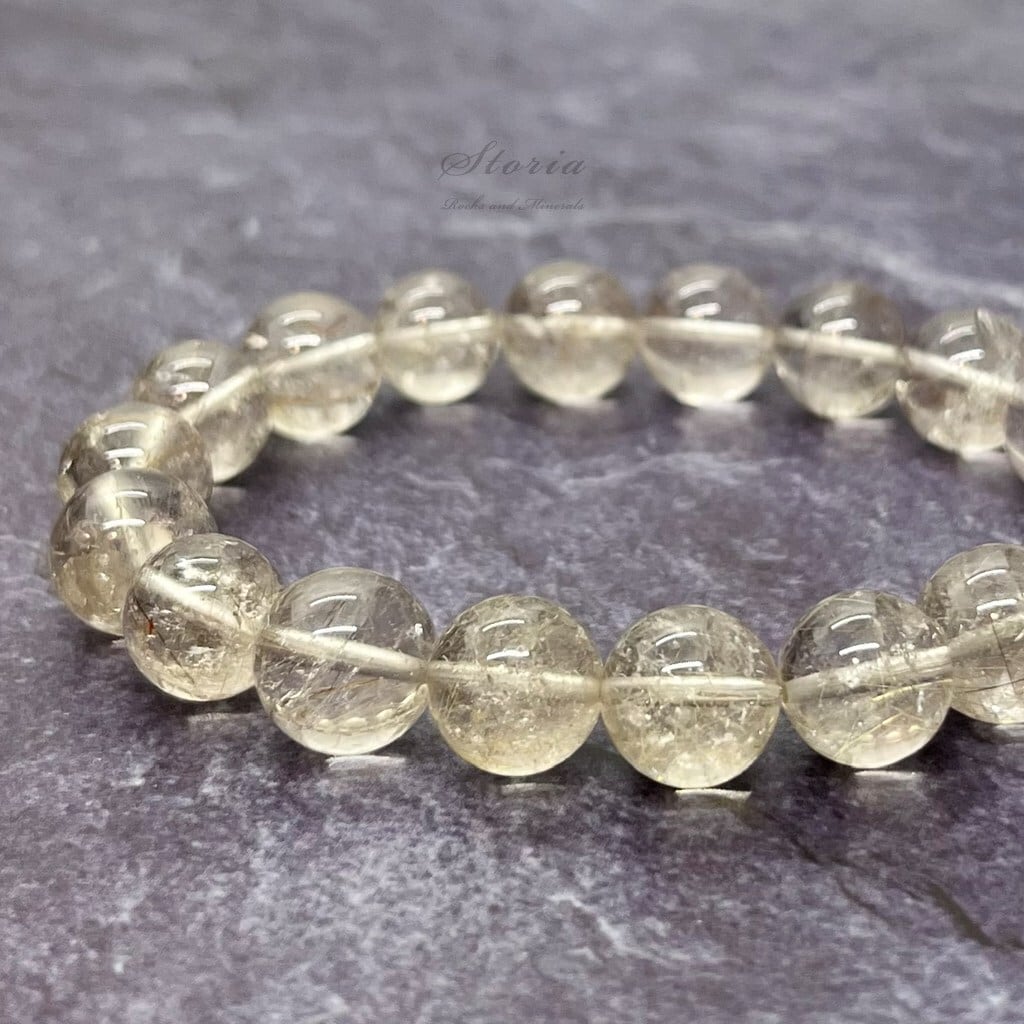 一点もの】11mm ブラジル・バイーア州産 ルチルクォーツ（金紅石水晶