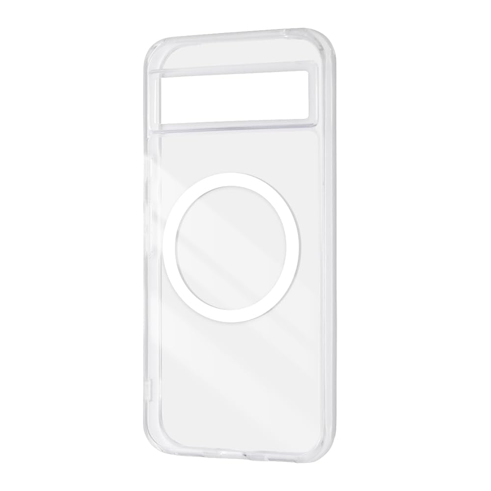 レイ・アウト Google Pixel 8a ケース クリアケース ワイヤレス充電 グーグルピクセル8a Pixel8a ソフト ハード マグネット スマホケース ハイブリッドケース MagSafe マグネット式アクセサリー対応 クリア RT-GP8AMG2/CM