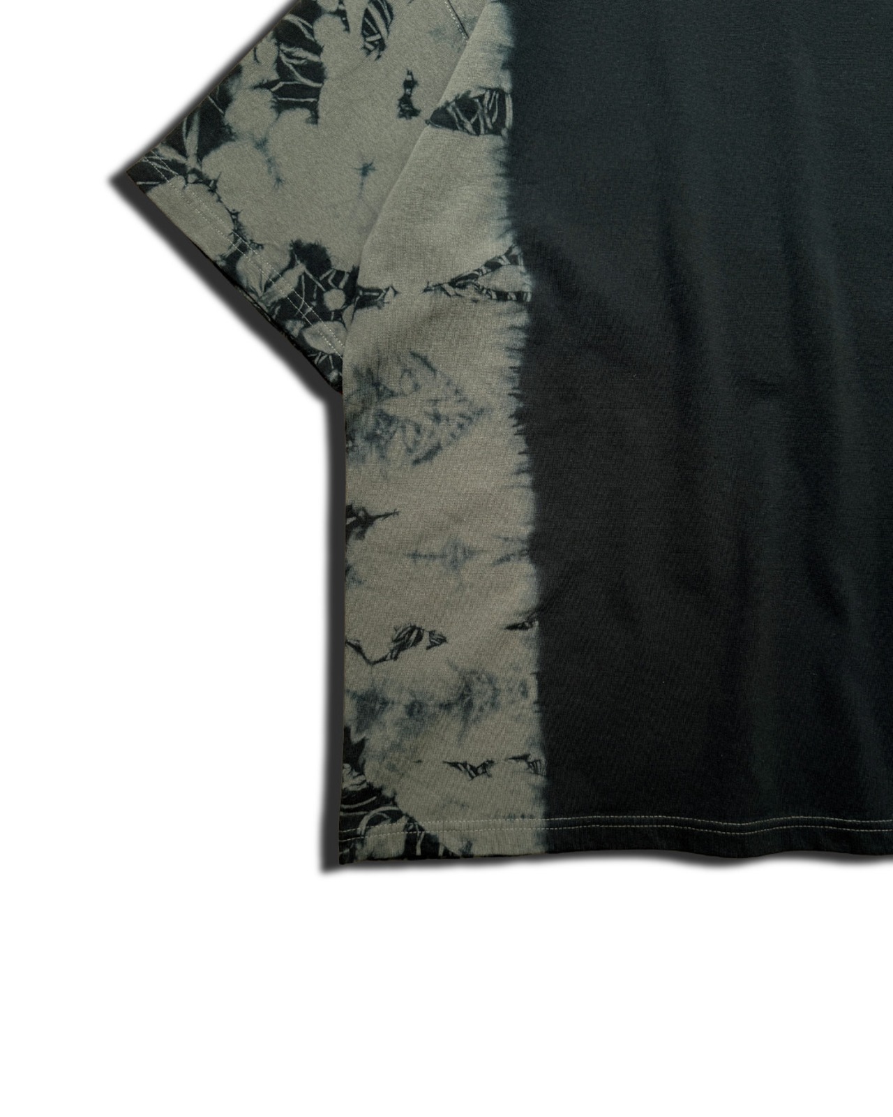 黒染めタイダイ半袖Tシャツ　DAIJYA 大蛇