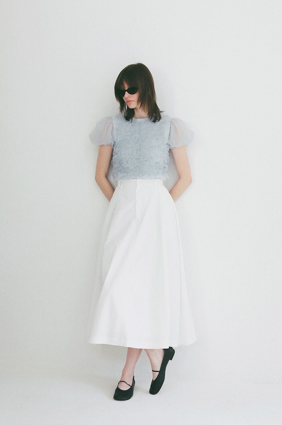 CLANE TULLE VEST LAYERED TOPS | FLICKA ASHIYA