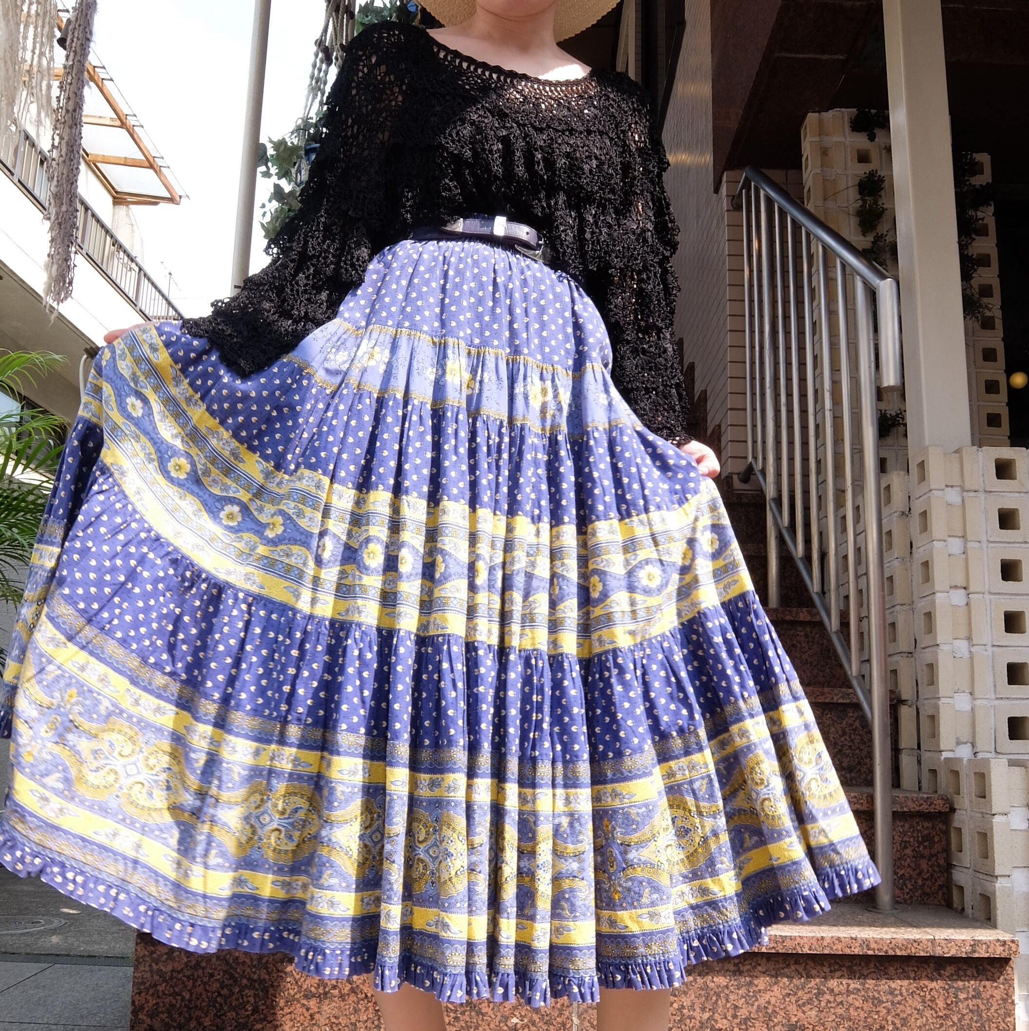 French vintage provence skirt／フランス製 プロヴァンス スカート | BIG TIME ｜ヴィンテージ 古着  BIGTIME（ビッグタイム） powered by BASE