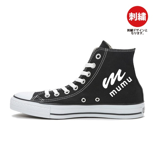 mumu刺繍 CONVERSE ALLSTAR【Black Hi】