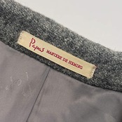 PAPAS パパス × Harris Tweed ハリスツイード ウール テーラードジャケット ブレザー M/グレー メンズ