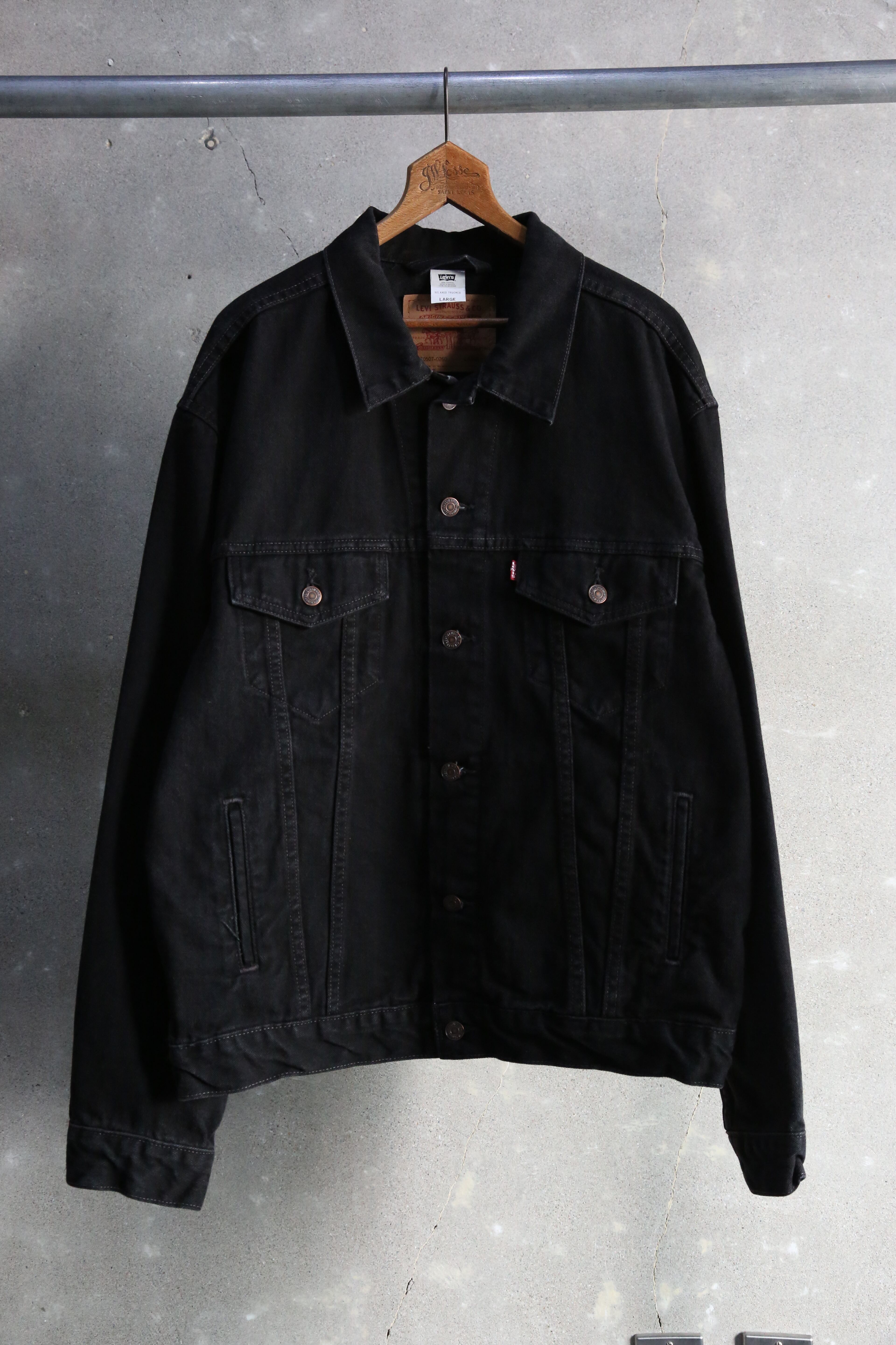 00s【Levi's】70507 Black Denim Trucker Jacket | the Holic vintage