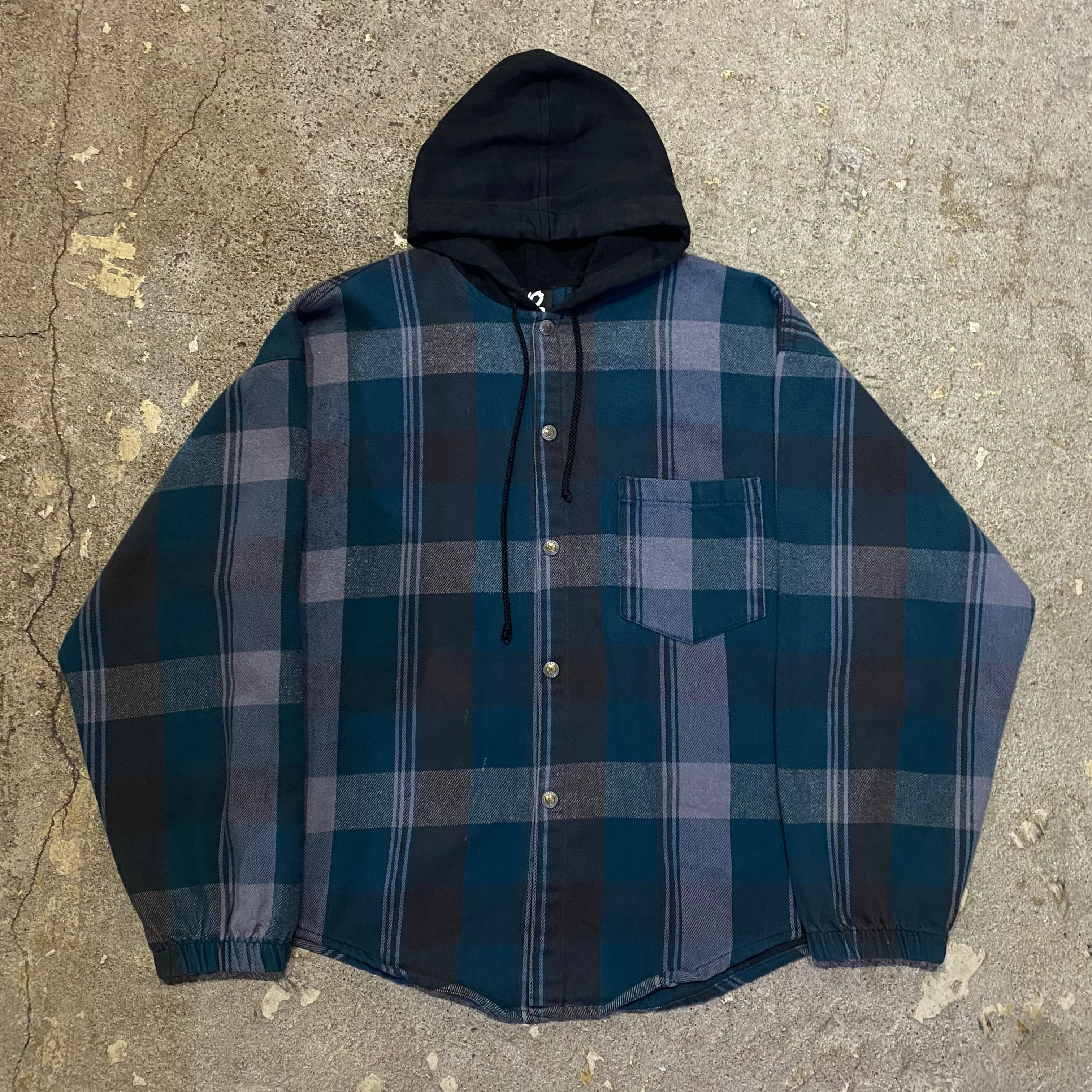90s NO FEAR flannel shirt parka【仙台店】 | What