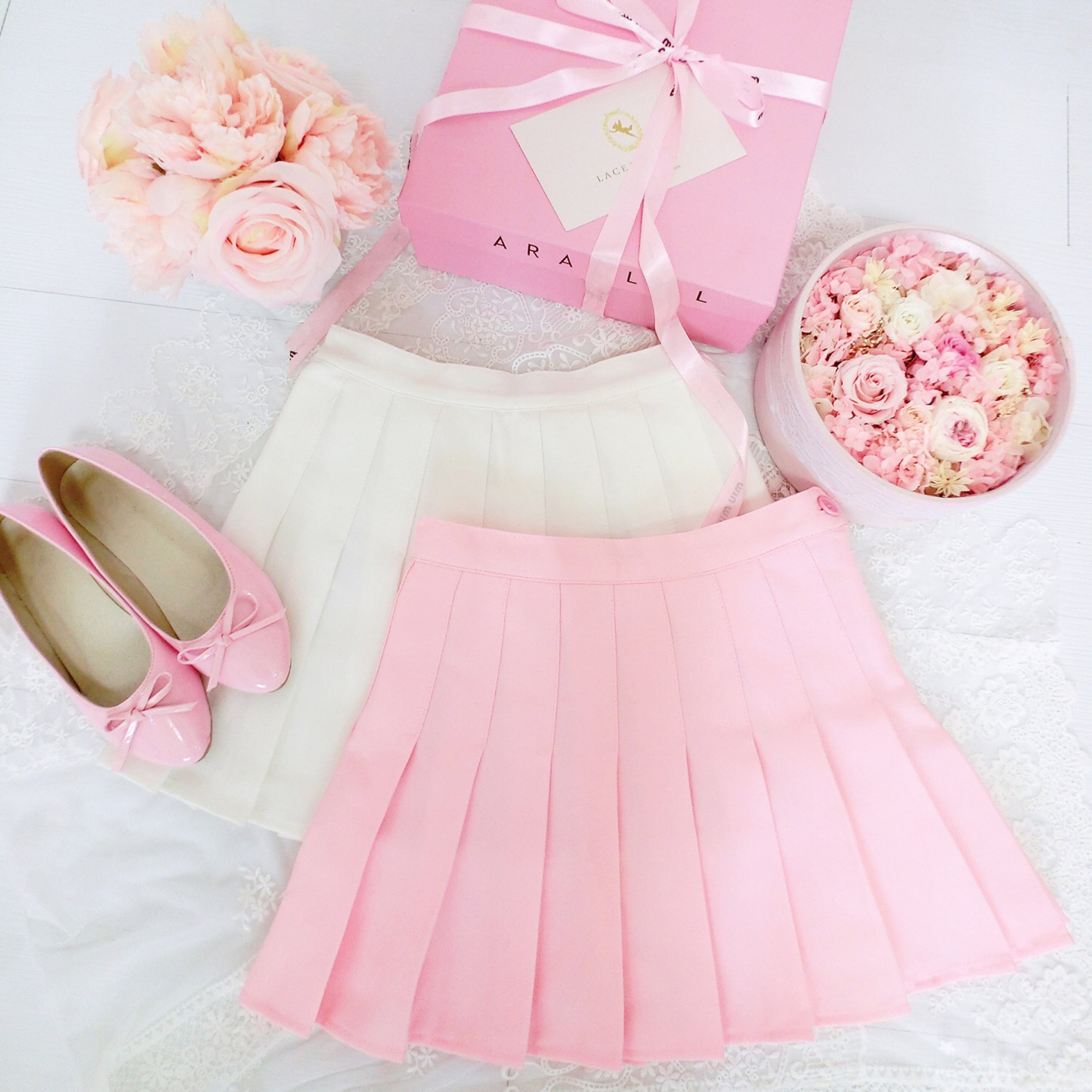 プリーツミニスカート パステルカラー 全7色 | Pink Holic