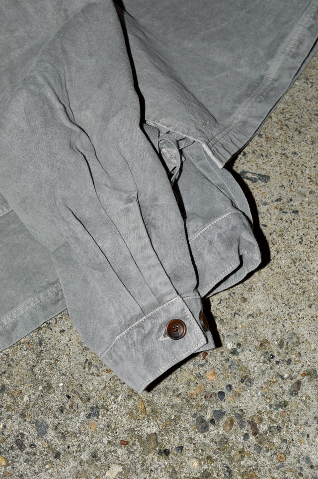 SEUVAS 8oz Heavy Canvas Wing Collar Shirts Jacket "Dyed SUMI" Made in Japan Kurashiki ソウバス 倉敷頒布 帆布シャツジャケット 炭染め