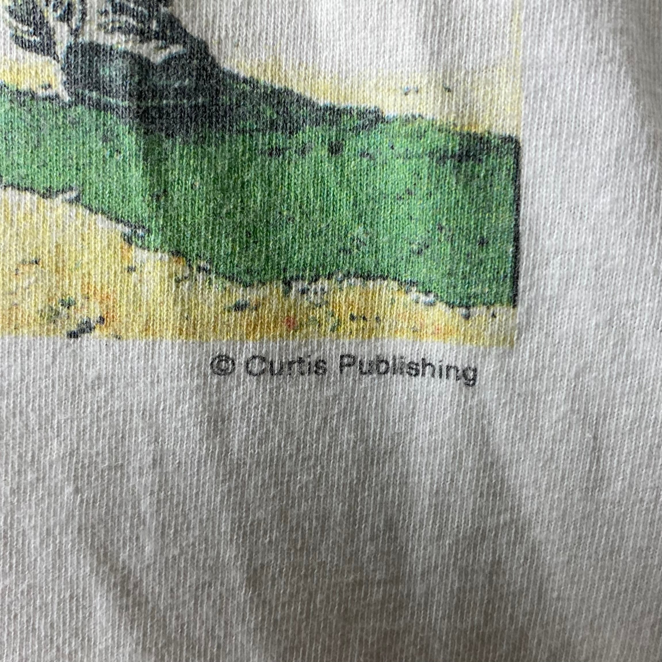 vintage 1990's NORMAN ROCKWELL art tee “the dugout” | NOIR ONLINE