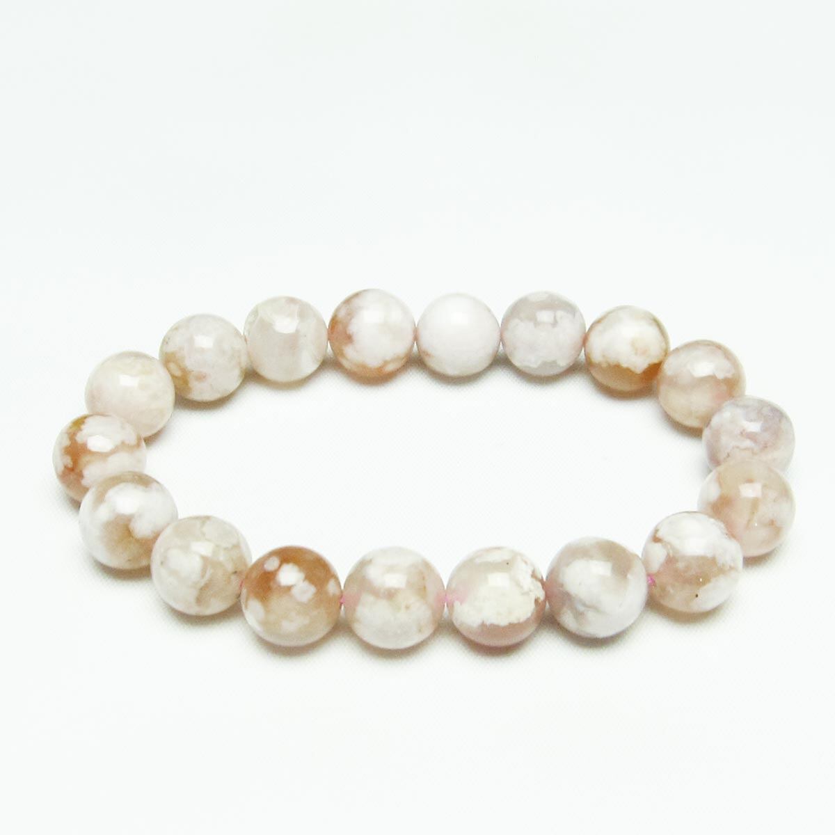 チェリーブロッサムアゲート ブレスレット 桜瑪瑙 12mm [M便 1/10] 111-24607