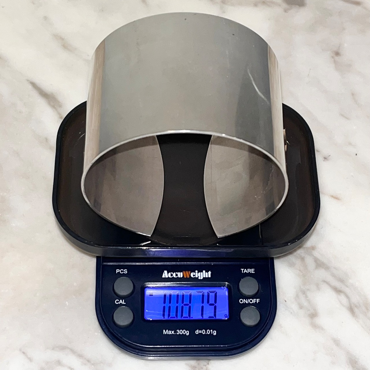 vintage super wide cuff bangle " tear "