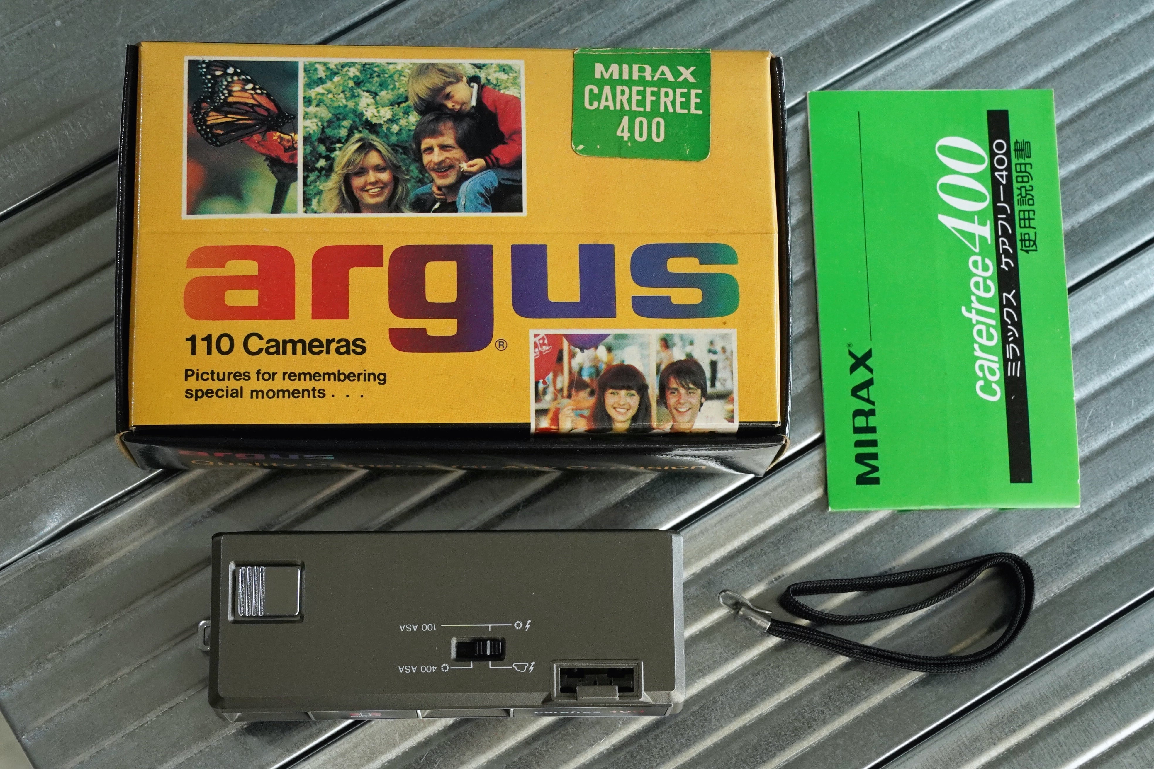 Argus × MIRAX Carefree 400｜110フィルムカメラ アーガス
