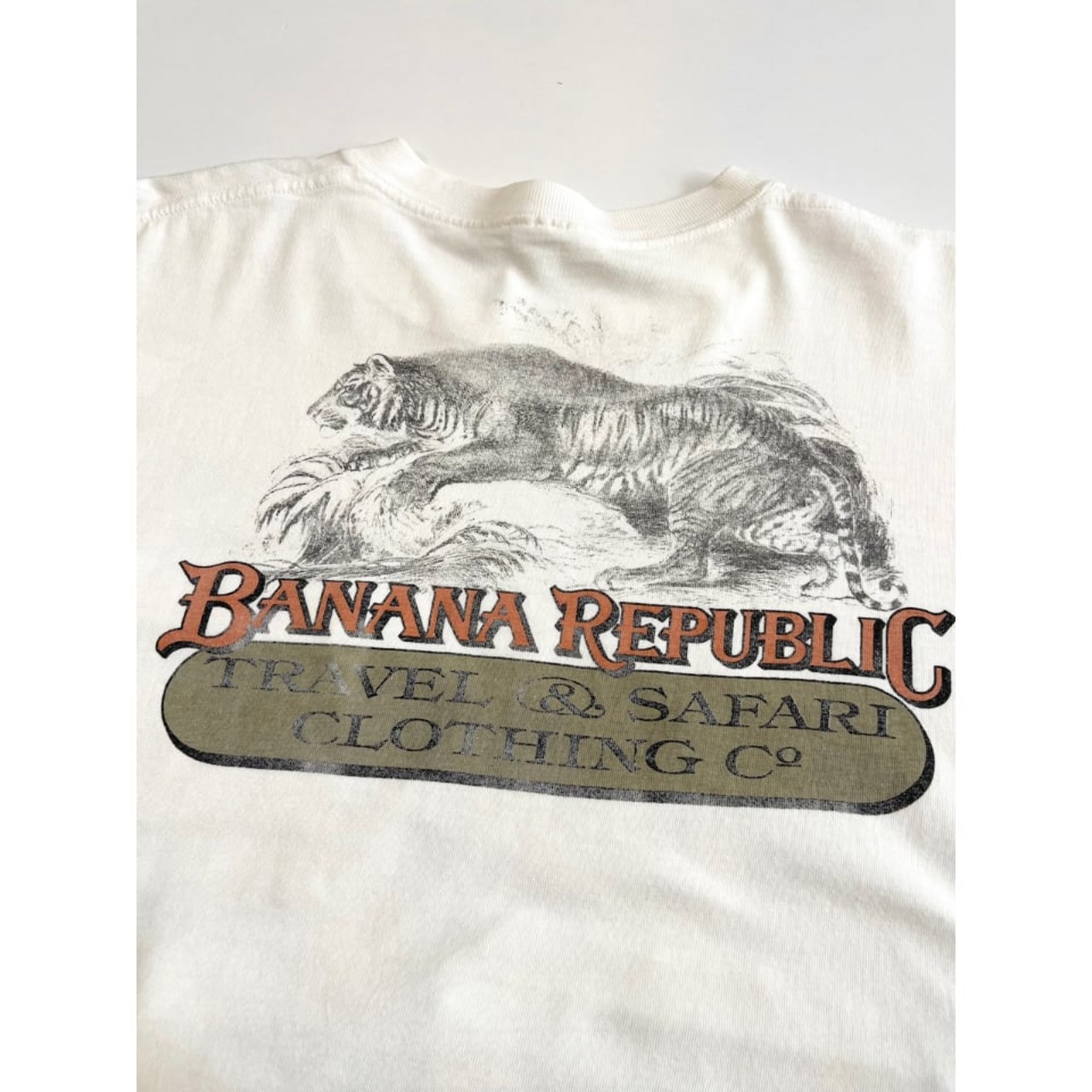 80s BANANA REPUBLIC ART Tee MADE IN USA  Size L程_2