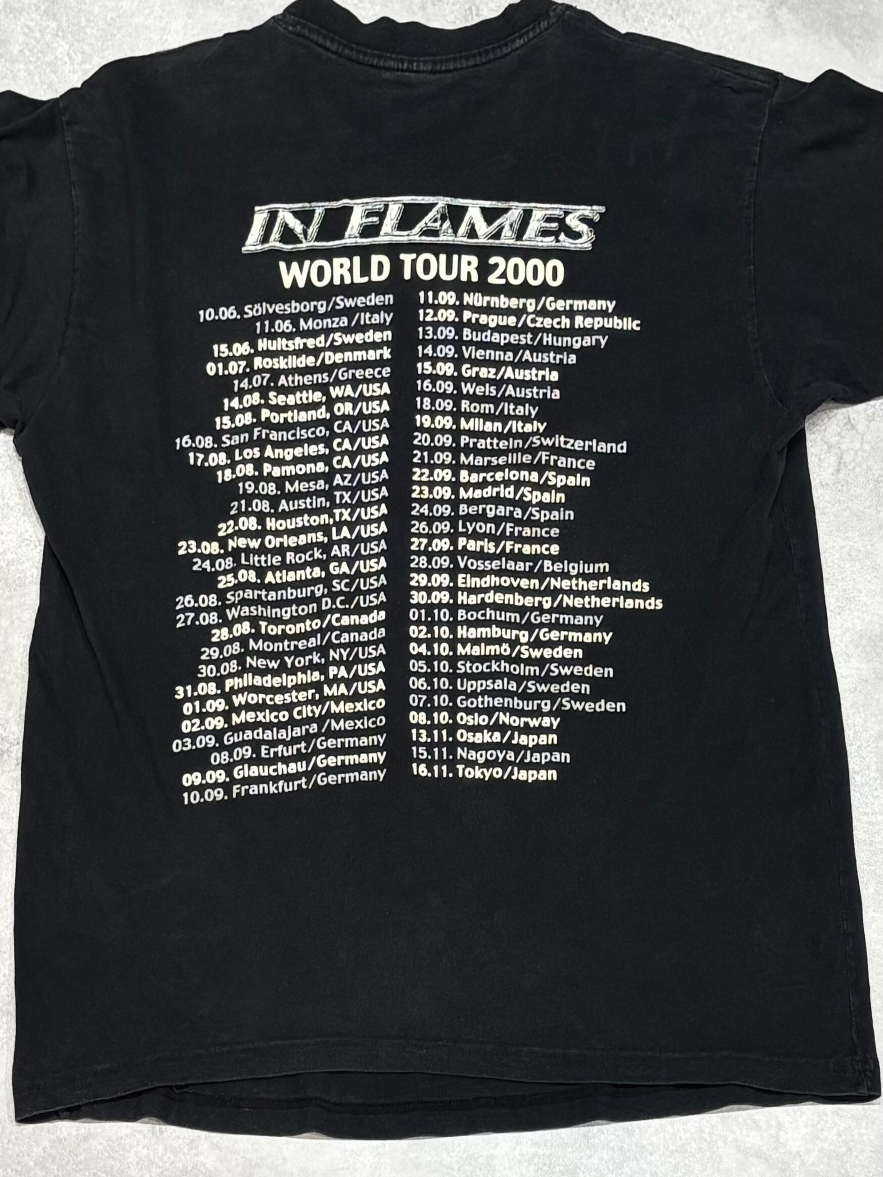 00's IN FLAMES Clayman Tour 2000 LS T-Shirt XL GOOFY イン