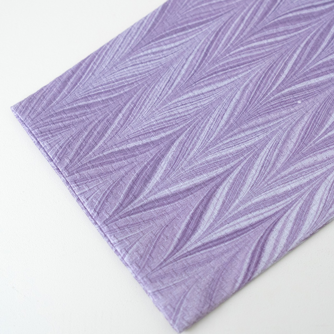 墨流し半幅帯［夢幻藤］矢羽柄