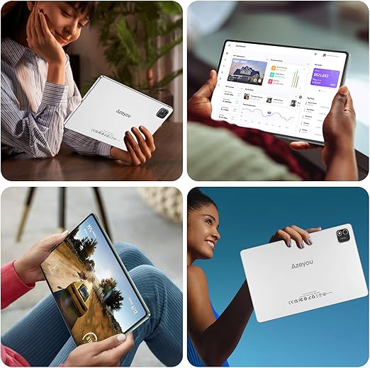 ✨1台のみ✨ Android 15 タブレット 12インチ AI機能 Android 15 タブレット 12インチ 銀色】Azeyou アンドロイド15
