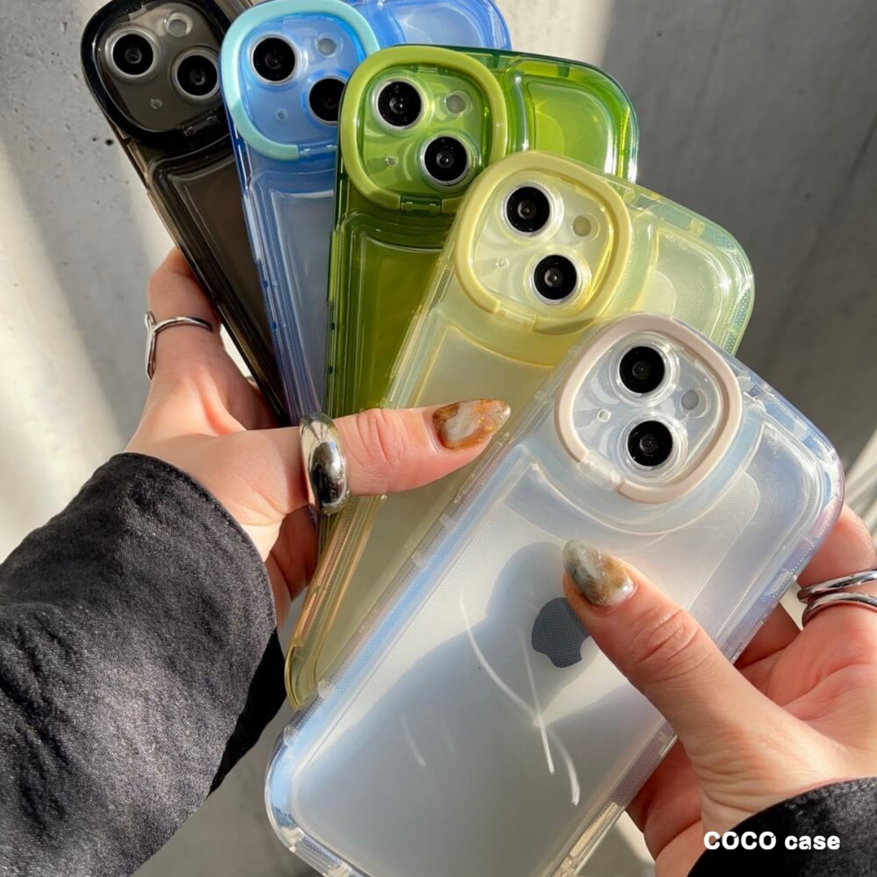 角がまぁるいスタンドケース（ブルー） - 6