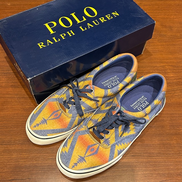 RALPH LAUREN NATIVE CANVAS SNEAKER 8 1/2