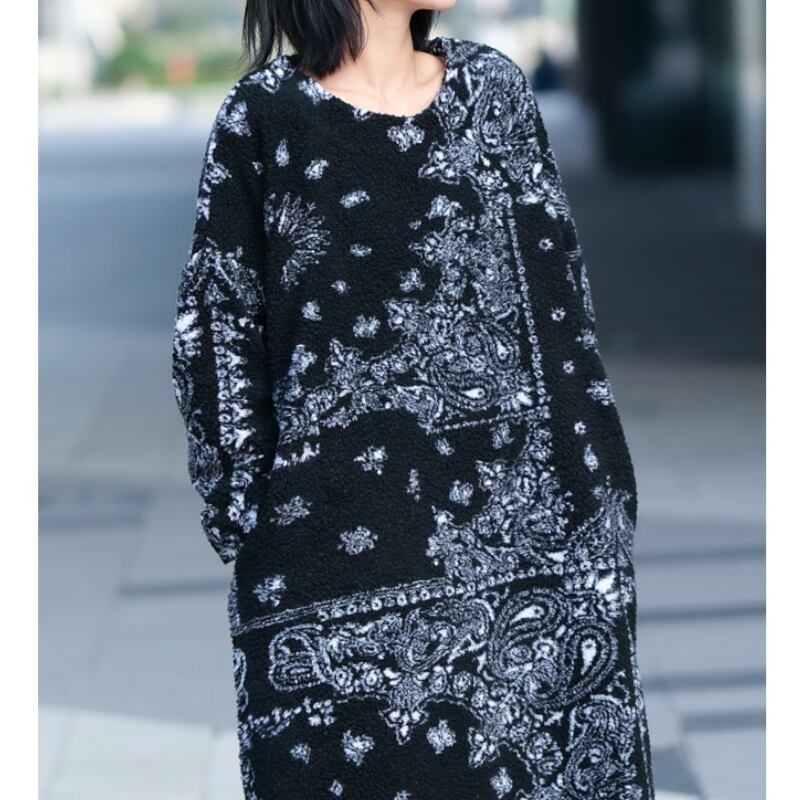 Paisley Patchwork Long Dress S0372