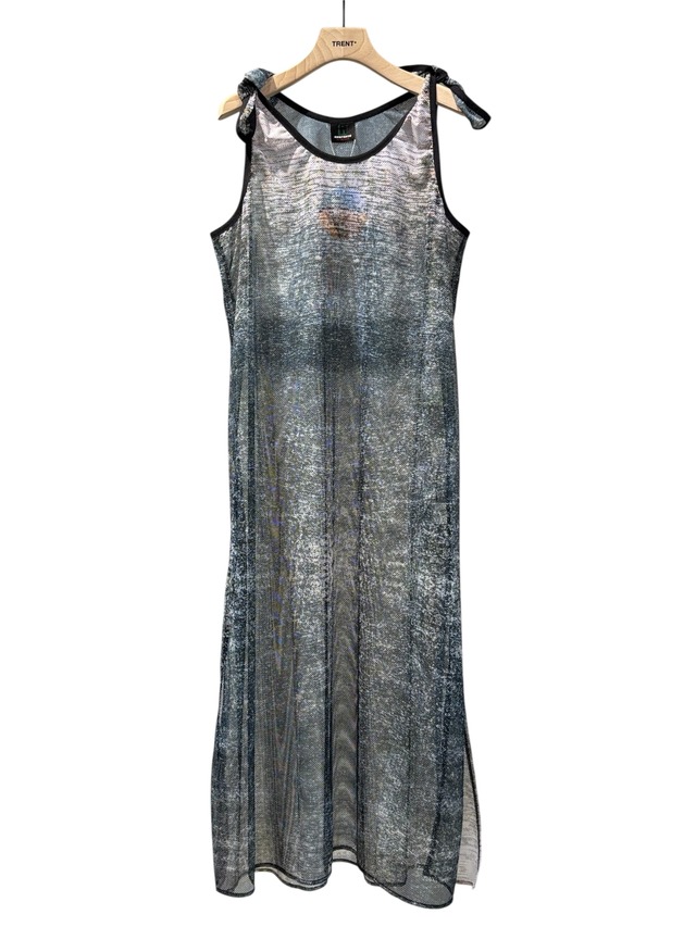 【26SS】NONTOKYO ノントーキョー / プリントメッシュ リボンワンピース