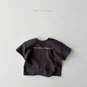 【即納】THE GOGUMA 26/SM What are you Tシャツ｜夏服｜韓国子供服