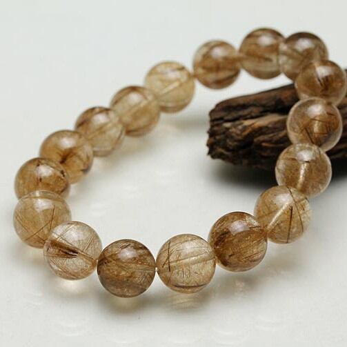 プラチナルチルクォーツ ブレスレット 12mm おまかせ便 211-4230