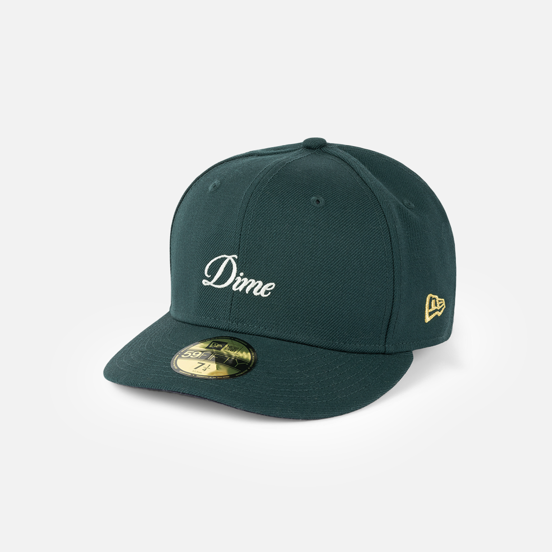 DIME / Cursive New Era Cap - Evergreen | GOOD TIMES