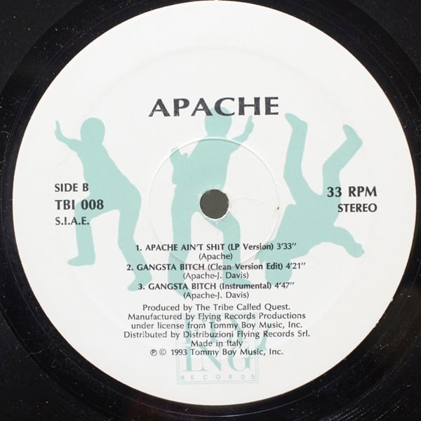 Apache / Gangsta Bitch / Apache Ain't Shit [TBI 008] - 画像2