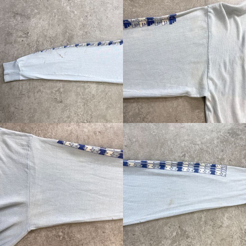 70-80年代 USA製 オレンジタグ ナイキ NIKE ゴツナイキ 連ロゴ 袖