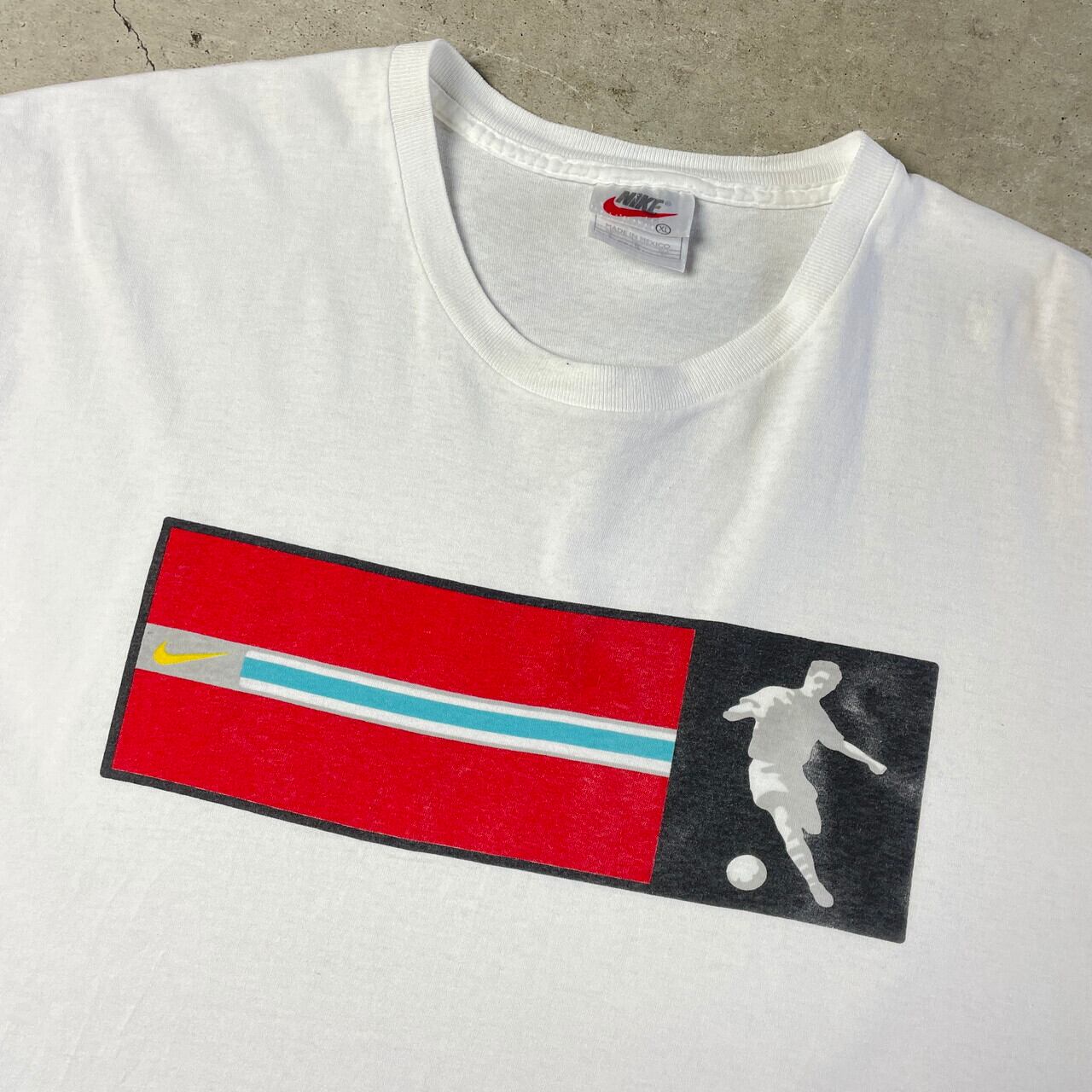 90年代 NIKE ナイキ サッカー ノースリーブ カットオフTシャツ メンズ 