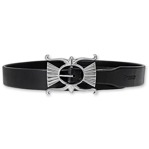 鷲見太郎 BELT ベルト】35mmサドルレザーベルト w/デザインバックル