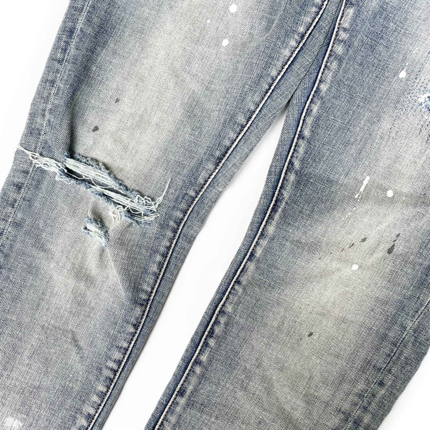 PURPLE BRAND / P001 Light Indigo Paint Blowout | HOLICK