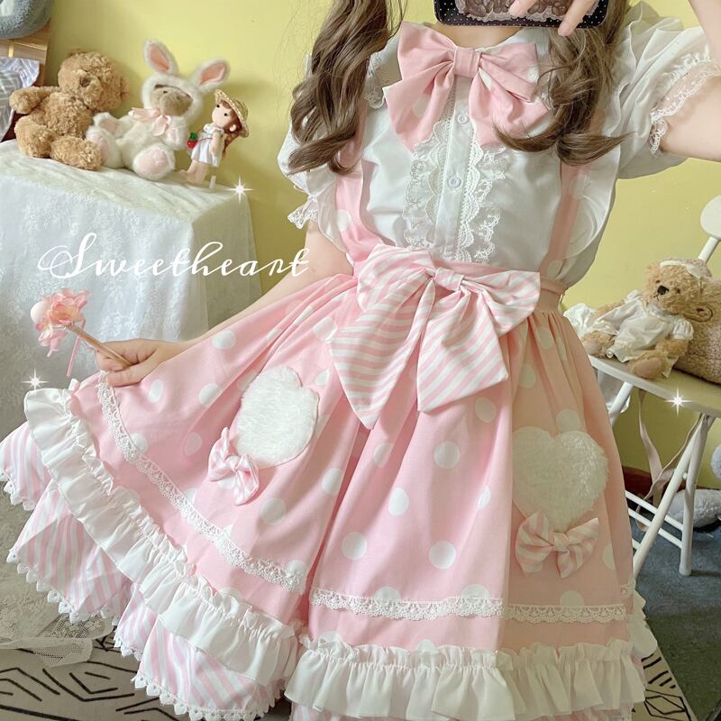 ゆめかわ 甘ロリ リボンワンピースセット Set24 ゆめかわガール