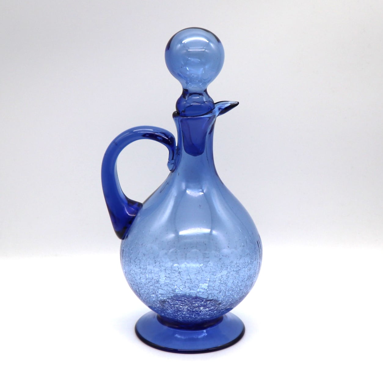 青いガラス製ピッチャー Amazon | ガラス製水差し 青いガラス製ピッチャー 蓋とハンドル